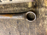 Vtg aerospace style wrench 1/2" 9/16 Chrome Moly Tools Box End USA Aircraft kit