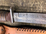 Vtg Schrade-Walden H-15 NY USA Fixed Blade Fighting Hunting 4" Knife & Sheath
