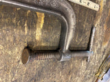 Vtg Armstrong No. 404 heavy-duty forged C-clamp USA Tools Woodworker Machinist