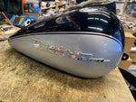 Black Silver GAs fUEL Tank Harley Road King FLHR 2004-2007 Emblems Nice!