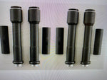 BLACK PUSHROD COVERS KIT HARLEY TWIN CAM ENGINE TOURING SOFTAIL DYNA 1999-2017