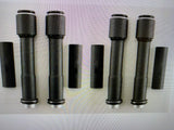 BLACK PUSHROD COVERS KIT HARLEY TWIN CAM ENGINE TOURING SOFTAIL DYNA 1999-2017