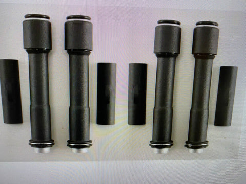 BLACK PUSHROD COVERS KIT HARLEY TWIN CAM ENGINE TOURING SOFTAIL DYNA 1999-2017