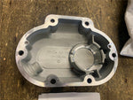 Transmission Side Cover Silver Harley Softail Touring Dyna Twin Cam 6 speed FLH