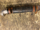 Vtg Western USA Fixed Boot Knife Leather handle Boulder colorado