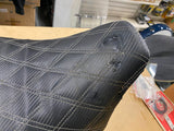 STep Up Seat Harley Touring FLH Street Road Glide Ultra Diamond Stitch Pad 08^