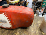 Vtg Harley Aermacchi Leggero M-50 M-65 motorcycle fuel Gas tank Display Art Cave