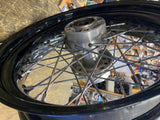 4.50x17 Rear Wheel 25mm Harley Dyna FXD FXDL Wide Glide OEM Spoke Street bob Bla