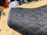 STep Up Seat Harley Touring FLH Street Road Glide Ultra Diamond Stitch Pad 08^