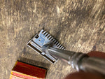 Vtg GEM Micromatic  Single Edge Safety Shaving Razor W Blades Box Travel Size