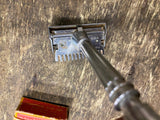 Vtg GEM Micromatic  Single Edge Safety Shaving Razor W Blades Box Travel Size