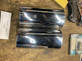 Chrome Front Fork Slider Covers FLH Glide Shovelhead Evo twin Cam Ultra Heritage