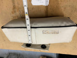 Vtg Seat Pad Harley Panhead shovelhead Acc Sissybar grabrail Backrest white budd