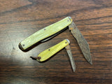 Vintage Made In N.Y. USA Utica Mother Of Pearl Pocket Knives New York