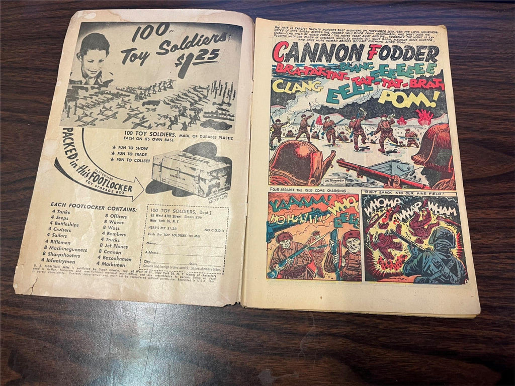 Comic Fodder Vintage 1964 Super Comics U.S. Fighting Men No. 15 Cannon Fodder Comic ...