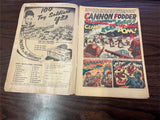 Vintage 1964 Super Comics U.S. Fighting Men No. 15 Cannon Fodder Comic Book