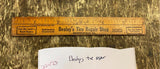 Vtg 20's Tire Service Station Advertising Besley Shippinsvill Gas Oil Sign Ruler