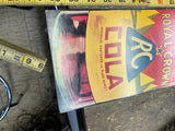 Vtg RC Royal Crown Soda Pop Sign Bottle Cardboard Advertising 1940's 23" Survivo