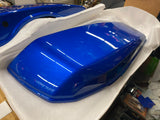 Left Blue Burst Saddlebag LId Harley Street Road Glide FLH Touring OEM 2024 T/o