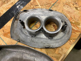 S&S Cycle Dual Throat Carb Harley Shovelhead Chopper Skool Air Cleaner Panhead