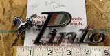 Ford Pinto emblem script badge OEM 70's Fender Trunk Vtg