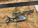 Ford Pinto emblem script badge OEM 70's Fender Trunk Vtg