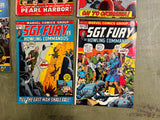 Vintage 1970s Lot of 5 Marvel SGT. Fury Comic Books
