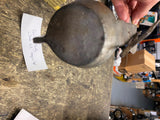 Antique Double Cruise Betty Hanging Lamp Iron Primitive Whale Oil Ship 1800's !