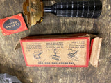 Vtg  30's GEM Jr Gold Safety Razor Shaving Single Edge Bakelite Handle orig box
