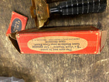 Vtg  30's GEM Jr Gold Safety Razor Shaving Single Edge Bakelite Handle orig box
