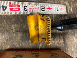 Vtg  30's GEM Jr Gold Safety Razor Shaving Single Edge Bakelite Handle orig box