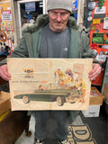 Vtg 1956 Chevy Chevrolet Advertising Ad Poster Sign Convertible Tri five