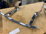 Windshield Frame Mounts Harley Road King FLHR OEM Brackets Quick Detach no lens