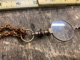 Antique Victorian Gold Filled Karat Lorgnette Opera Glasses Ornate Fashion Socia