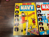 Vintage 1972-73 Lot Of 3 Harvey Comics Sad Sack Navy Comic Books
