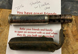 Schrader Tire Pressure Gauge New York NY 1909 Vtg Auto Truck Leather Acc Tool!