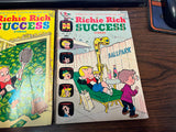Vintage 1970s Harvey Comics Lot Of 2 Richie Rich Success Stories Comic Books