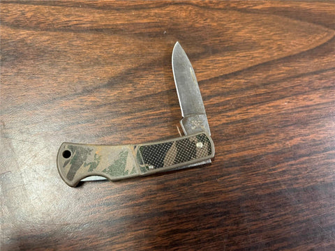 CASE XX USA 225 L SS CAMO LOCKBACK FOLDING POCKET KNIFE