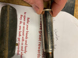Schrader Tire Pressure Gauge New York NY 1909 Vtg Auto Truck Leather Acc Tool!