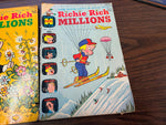 Vintage 1970s Harvey Comics Lot Of 3 Richie Rich Millions Comic Books