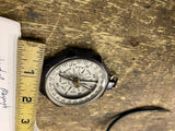Vtg Taylor Magnapole Belt Pocket Watch Compass Bakelite Octagon Hiking Maritime