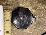 Vtg Taylor Magnapole Belt Pocket Watch Compass Bakelite Octagon Hiking Maritime