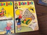 Vintage 1960s Harvey Comics Lot Of 3 Richie Rich The Poor Little Rich Boy Comics