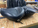 Mustang Wide Solo Passenger pad Harley Sportster 883 1200 2004^ Studs Two up!