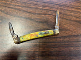 Vintage Soligen Germany Bear & Bull Mother Of Pearl 2 Blade Folding Pocket Knife