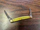 Vintage Soligen Germany Bear & Bull Mother Of Pearl 2 Blade Folding Pocket Knife