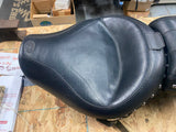 Mustang Wide Solo Passenger pad Harley Sportster 883 1200 2004^ Studs Two up!