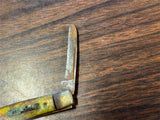 Vintage Soligen Germany Bear & Bull Mother Of Pearl 2 Blade Folding Pocket Knife