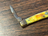 Vintage Soligen Germany Bear & Bull Mother Of Pearl 2 Blade Folding Pocket Knife