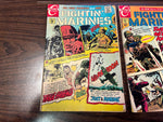 Vintage 1970s Charlton Comics Lot Of 2 Fighting Marines Comic Books